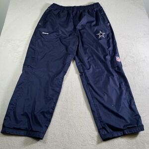 Dallas Cowboys Pants Mens 2XL Navy NFL Football‎ Warm Up Track Reebok On Field